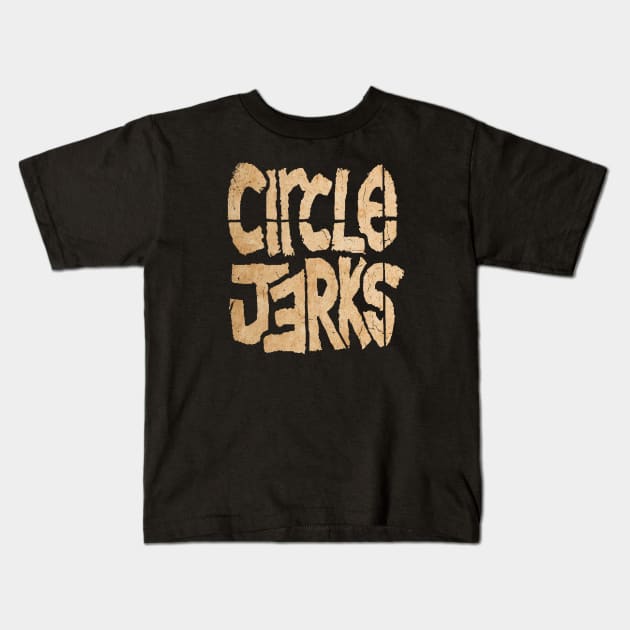 vintage circle jerks logo Kids T-Shirt by rika marleni